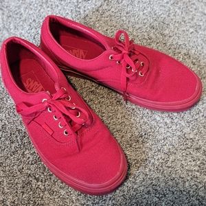 RED Vans, Mens 9, Lace up shoes